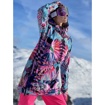 Damska kurtka snowboardowa z kapturem wodoodporna Zanzibar