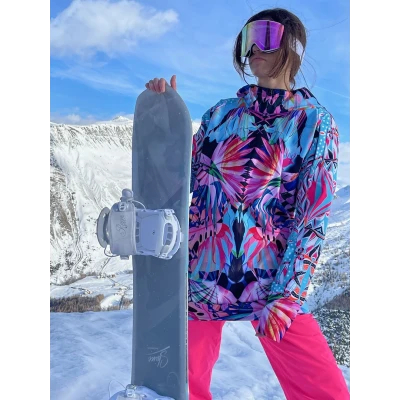 Damska kurtka snowboardowa z kapturem wodoodporna Zanzibar