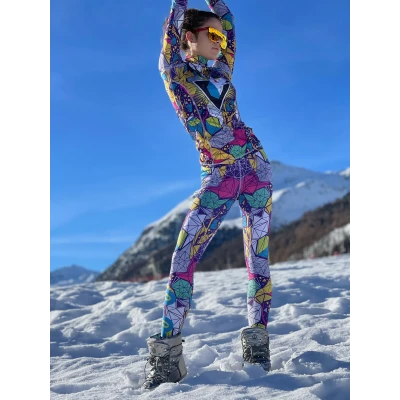 Damska koszulka termoaktywna narciarska bielizna Psycho Deer