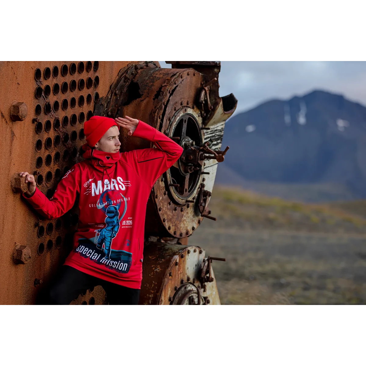 Męska bluza snowboardowa techniczna wodoodporna Mars