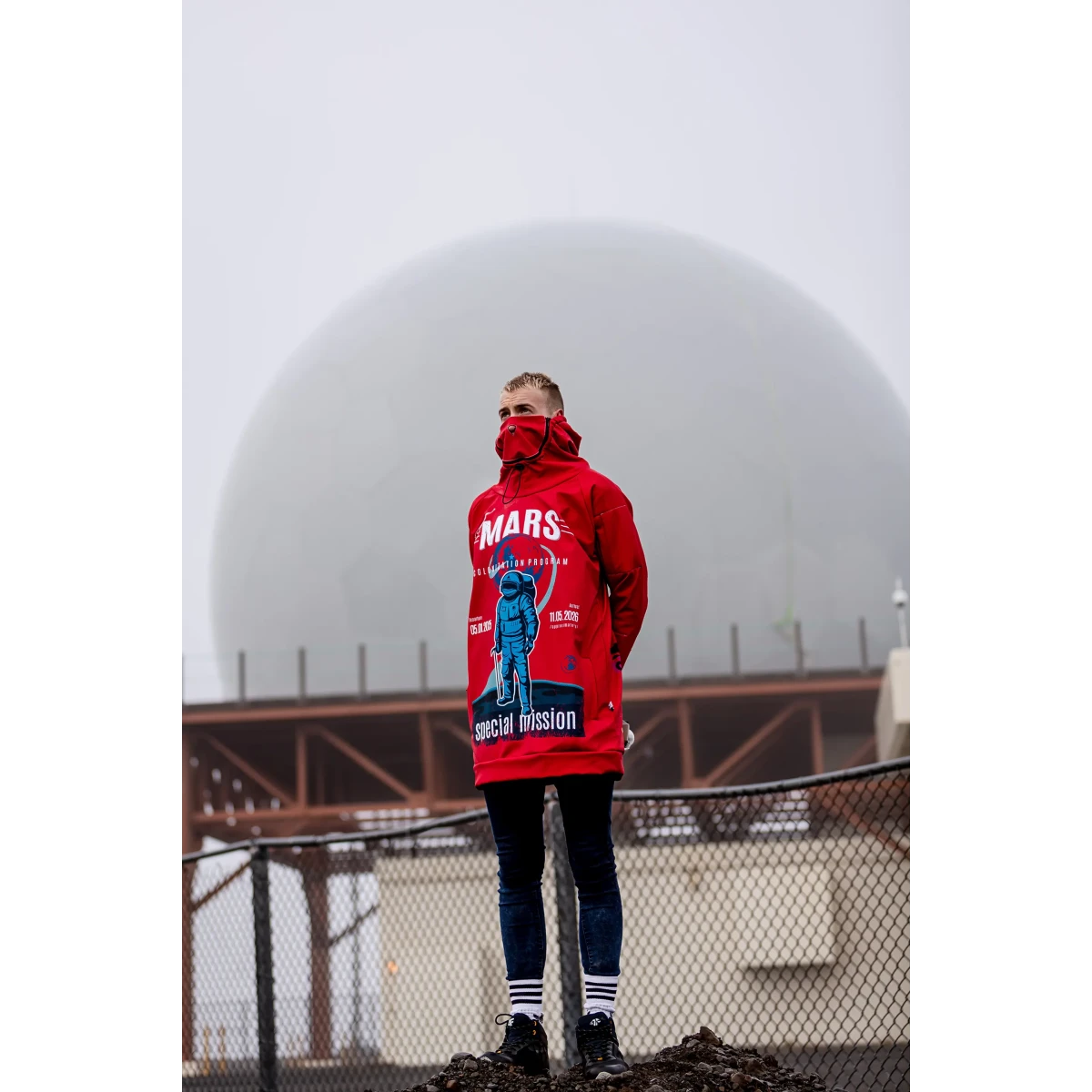 Męska bluza snowboardowa techniczna wodoodporna Mars