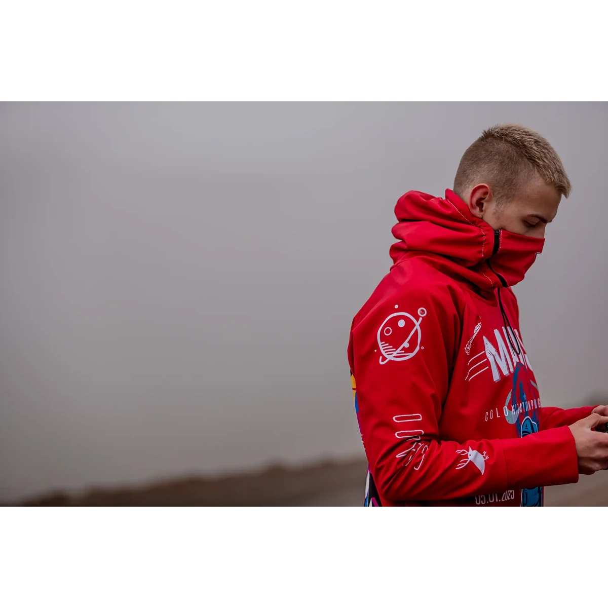 Męska bluza snowboardowa techniczna wodoodporna Mars