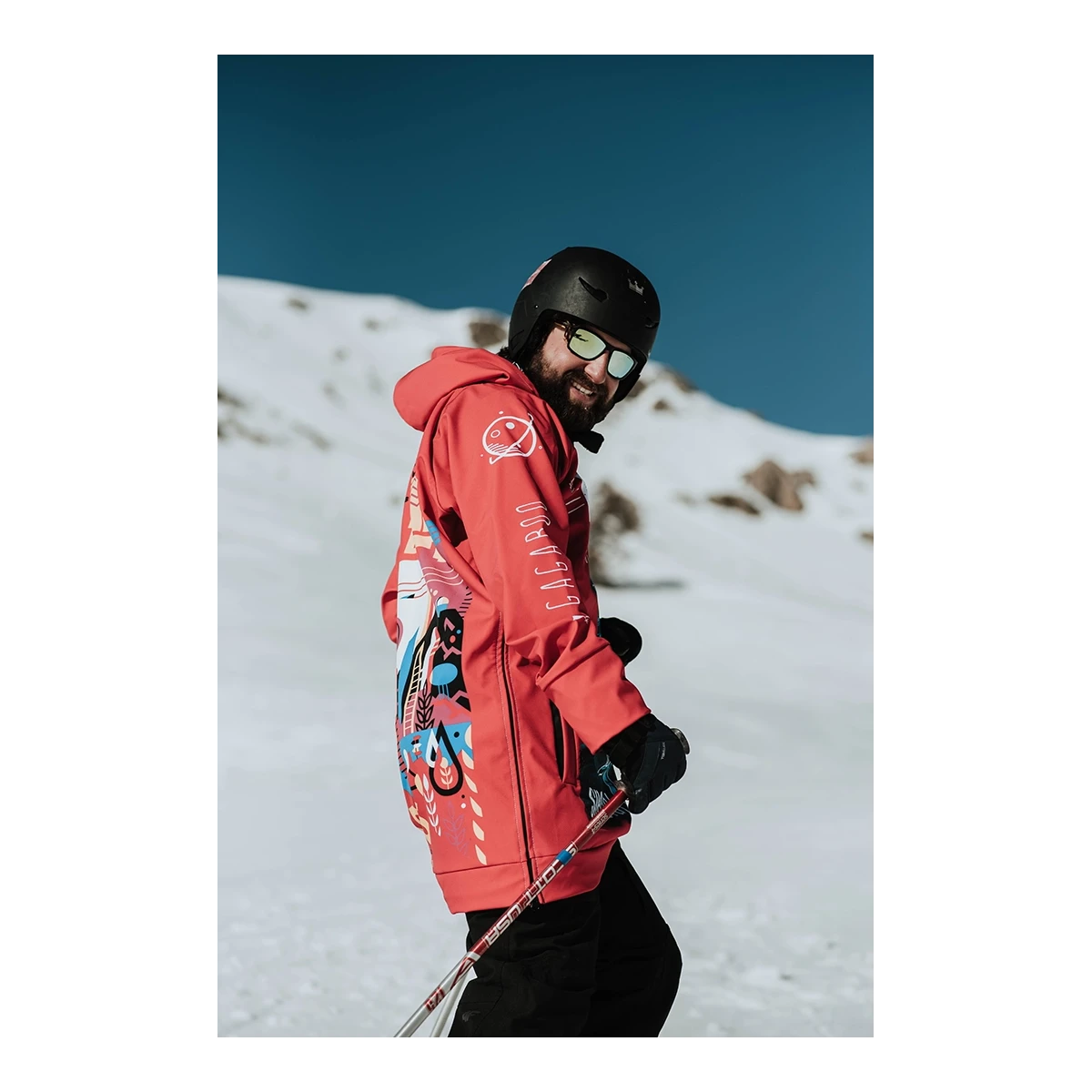 Męska kurtka snowboardowa z kapturem Mars