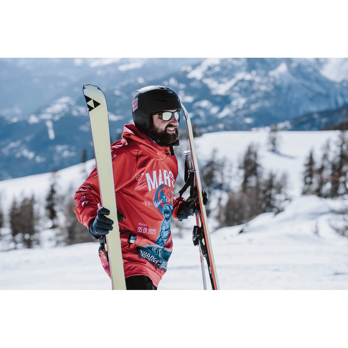 Męska kurtka snowboardowa z kapturem Mars