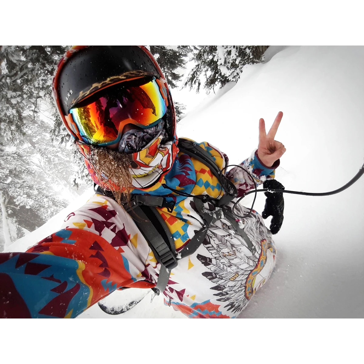 Męska kurtka snowboardowa z kapturem Navajo