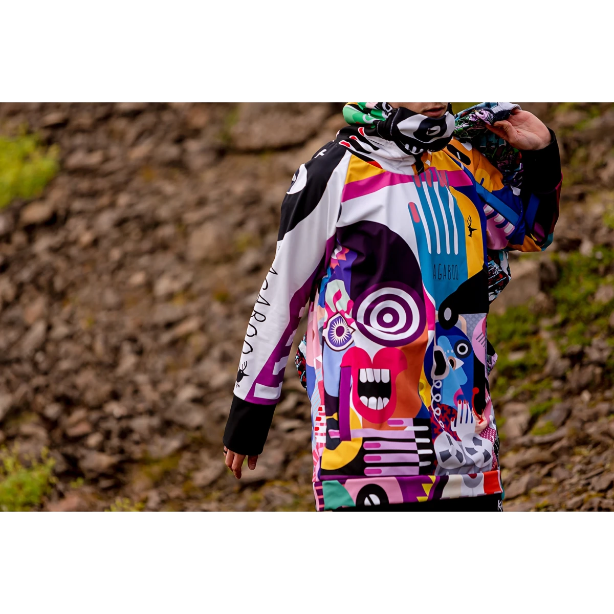 Męska kurtka snowboardowa z kapturem Pablo