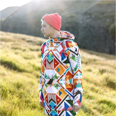 Męska kurtka snowboardowa z kapturem System