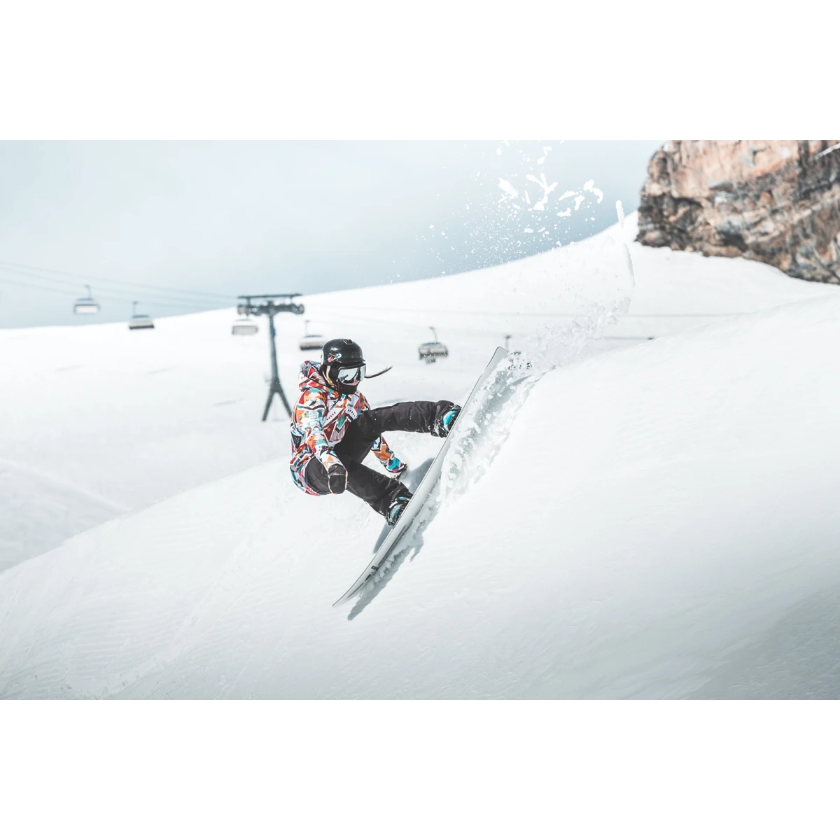 Męska kurtka snowboardowa z kapturem System