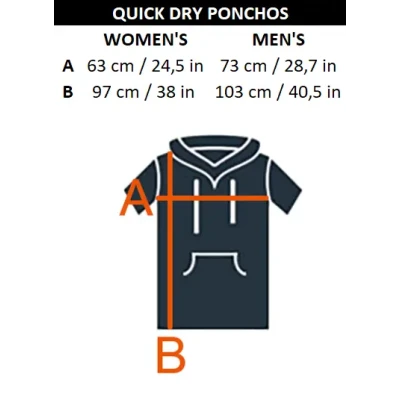 Damskie ponczo surferskie plażowe szykoschnące ręcznik Camouflage Gagaboo
