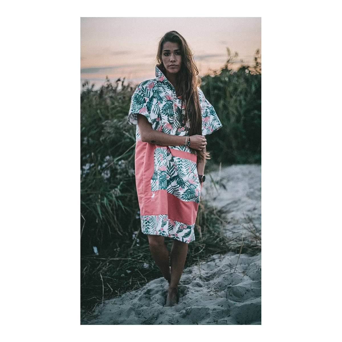 Damskie ponczo surferskie plażowe szykoschnące ręcznik Chillout Gagaboo