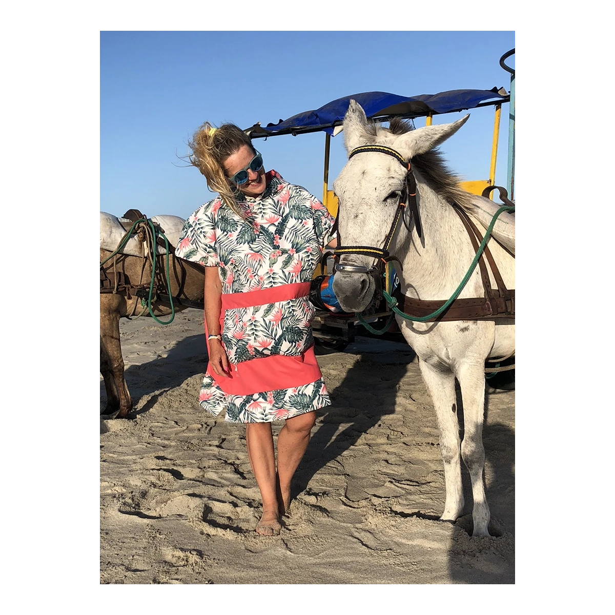 Damskie ponczo surferskie plażowe szykoschnące ręcznik Chillout Gagaboo