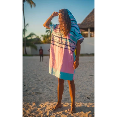 Damskie ponczo surferskie plażowe szykoschnące ręcznik Kanagawa Gagaboo