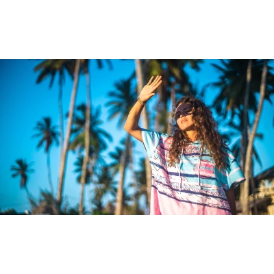 Damskie ponczo surferskie plażowe szykoschnące ręcznik Kanagawa Gagaboo