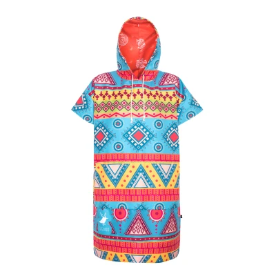 Damskie ponczo surferskie plażowe szykoschnące ręcznik Mad Shaman Gagaboo