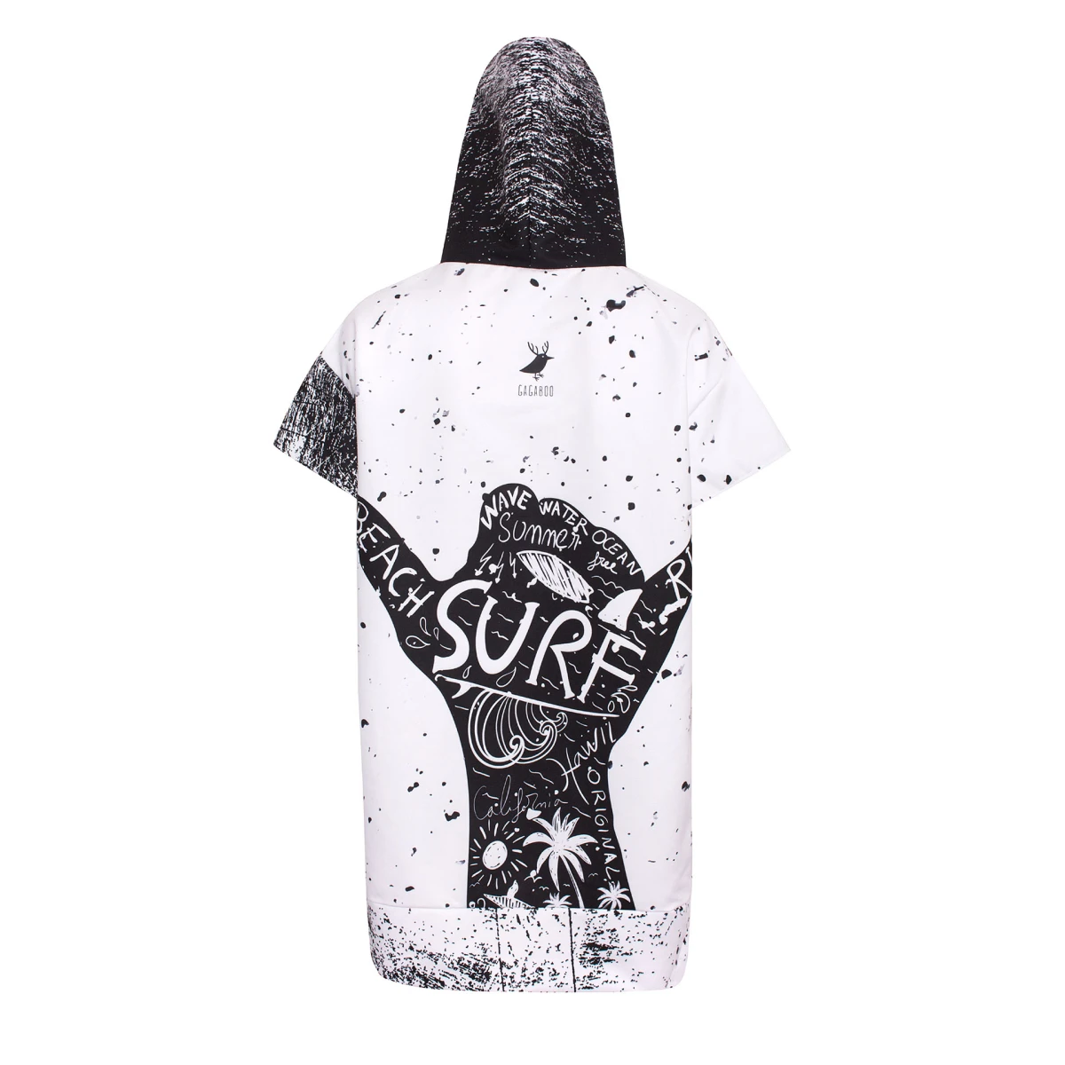 Damskie ponczo surferskie plażowe szykoschnące ręcznik Shaka Gagaboo