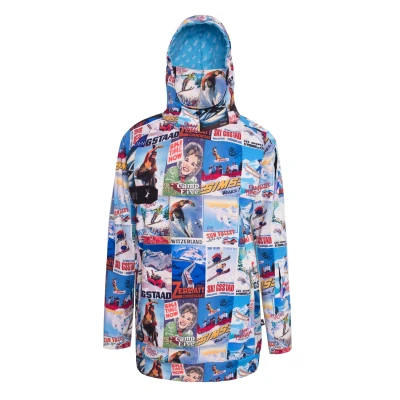 Męska bluza snowboardowa techniczna wodoodporna Denim