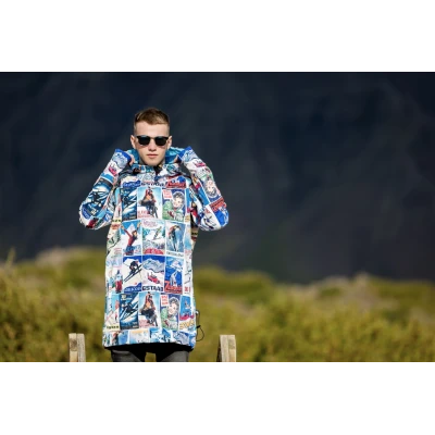 Męska bluza snowboardowa techniczna wodoodporna Denim